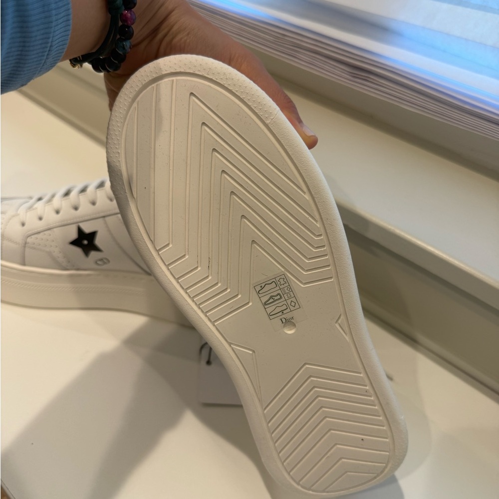 Dior White and Black Star Sneakers - Picture 2 of 2